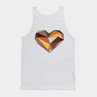 Patterned Heart Tank Top